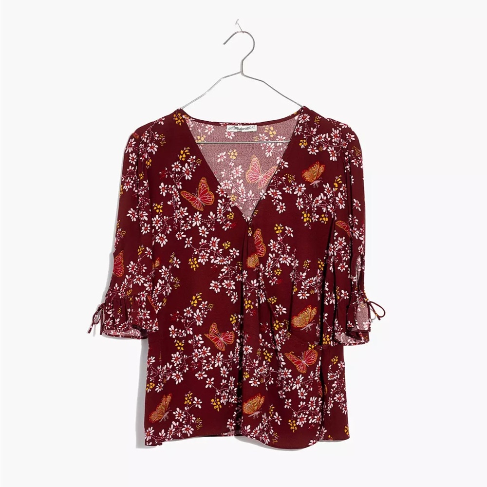 Gorgeous Madewell wrap-style crop top!